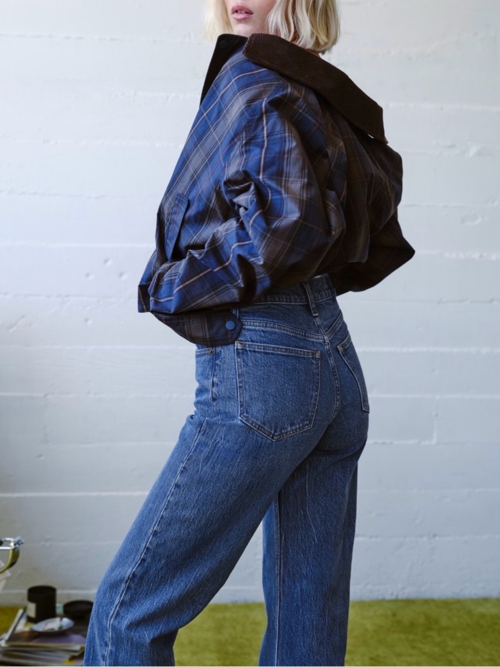 Abercrombie & Fitch 90s relaxed jean high-rise blue 30/10r women’s denim classic - Picture 14 of 16
